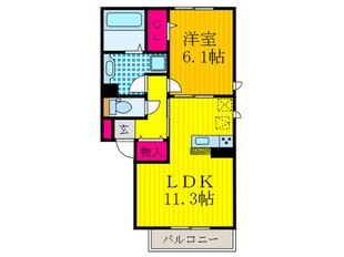 パレット喜里川の物件間取画像